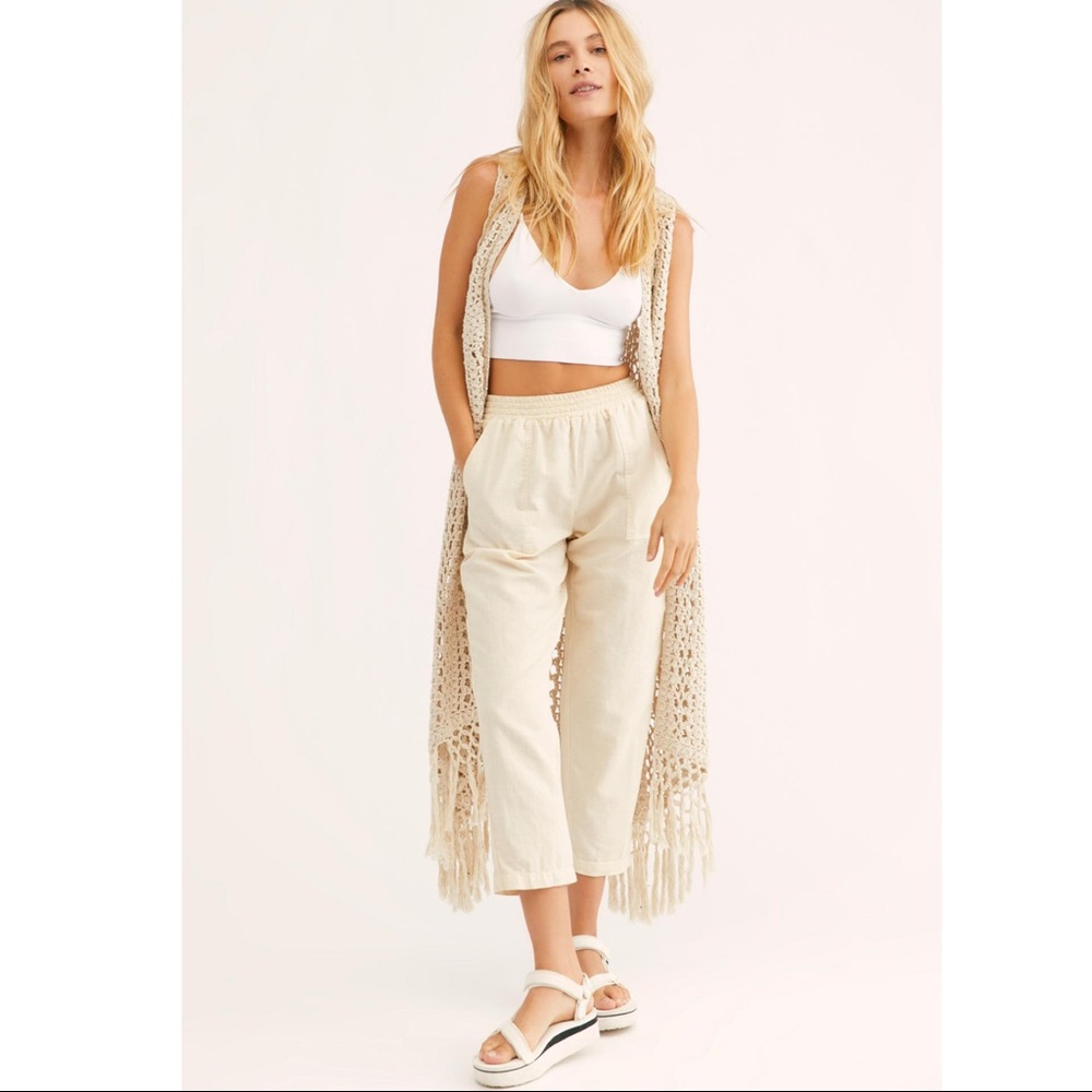 Free People Suncatcher Crochet Kimono XS/S